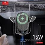 Support Téléphone Voiture avec Chargeur Sans Fil 15W – Fixation Automatique Earldom WC38 – Image 3