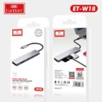 Hub Type-C Earldom ET-W18  Multifonction (4K HDMI + USB 3.0 + SD/MicroSD) – Image 4