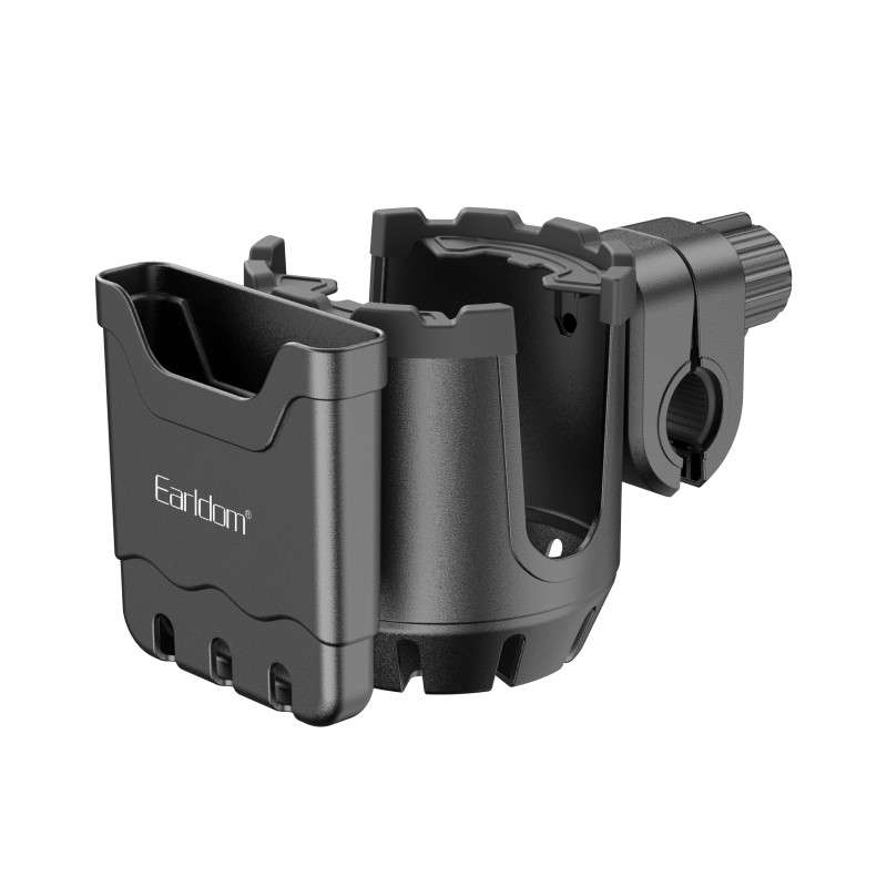 Support de Téléphone pour moto et vélo et porte bouteille Support de téléphone et porte-bouteille ajustable 2 en 1 pour moto Earldom ET-EH293 – Image 1
