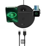 Station de Charge Baseus Swan 3-en-1 MagSafe 20W pour iPhone Apple Watch & AirPods – Image 6