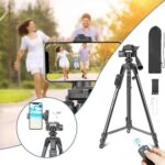 Trépied Professionnel NEEPHO NP-910A 210cm Smartphone Caméra & Vidéo Aluminium – Image 4