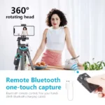 Tripod NP-8810 Professionnel 150cm Bluetooth 360° Smartphone & Caméra + Télécommande – Image 2