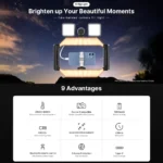 Stabilisateur Vidéo NEEPHO NP-L5 U-Rig LED RGB avec Télécommande Bluetooth – Image 4