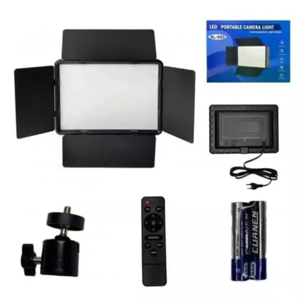 Lampe LED RL-900 Portable Photo Vidéo Streaming pour Smartphone & Caméra