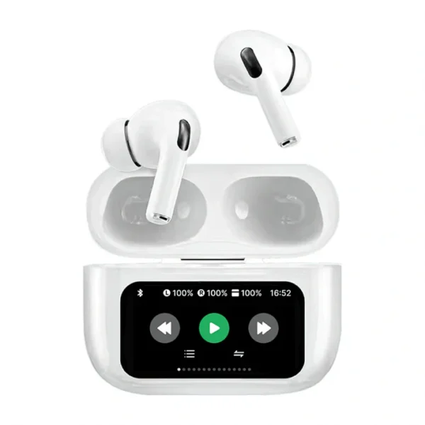 Écouteurs Bluetooth WiWU avec ANC & Écran Tactile – Réduction Active du Bruit – Micro – Compatible iPhone & Android