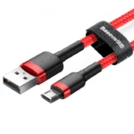 Câble Baseus USB vers Micro USB 2.4 A – Charge rapide & Transfert de données – 1 m – Image 2