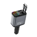 Chargeur Voiture WiWU Exeed 117W Fast Charge USB-C PD + QC3.0 LED – Image 4